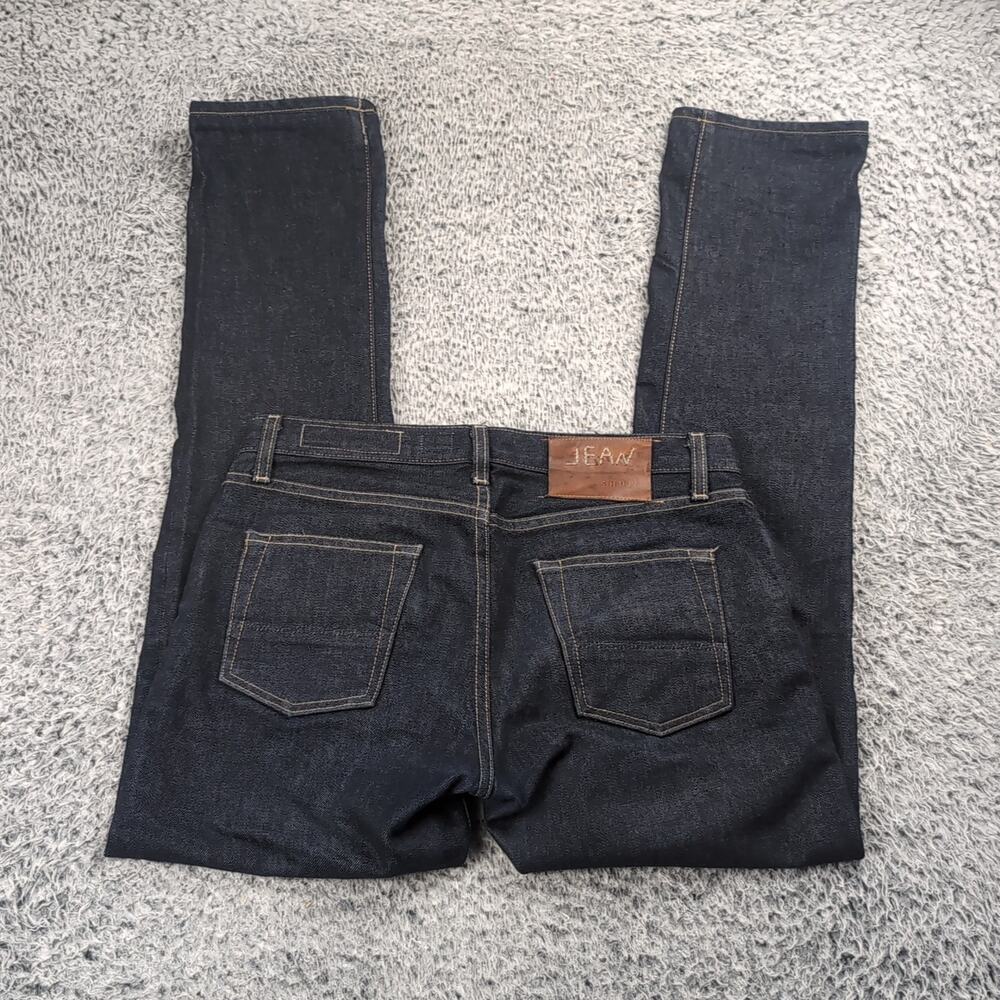 Jean Shop Jeans Men 28x30 Blue Denim White Oak Cone Slim Stretch Casual Normcore